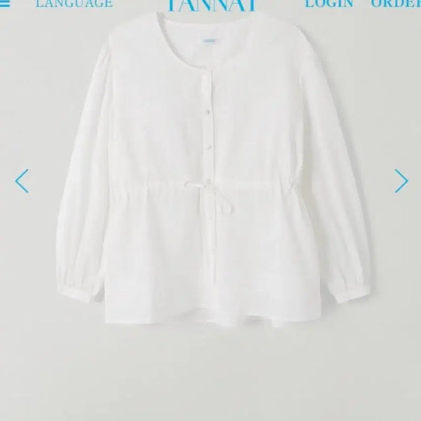 [BUNJANG] Thanat Dense String Blouse / 타낫 덴스 스트링 블라우스