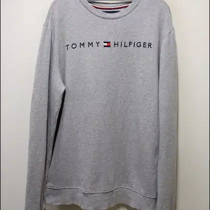 [BUNJANG] Tommy Hilfiger Genuine Big Embroidery Sweatshirt Round Tee Tag L / 타미힐피거 정품 빅자수 맨투맨 라운드티 택L