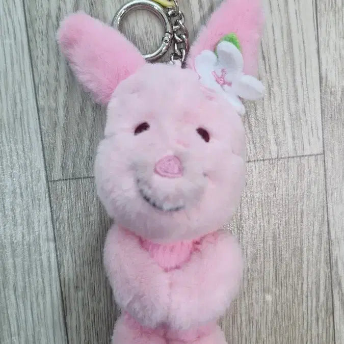 [BUNJANG] Compose Coffee Pink Piglet Cherry Blossom Edition Doll Keychain / 컴포즈 커피 핑크 피글렛 벚꽃 에디션 인형 키링