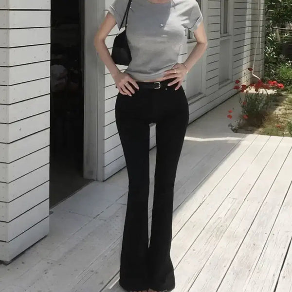 [BUNJANG] HOLY Custom Spandex Bootcut Pants Black / [홀리] 자체제작 스판 부츠컷 팬츠 (미착용 새상품)