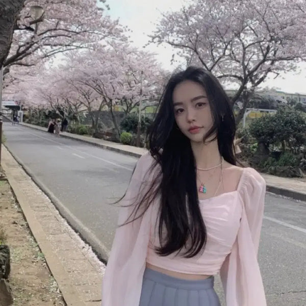 [BUNJANG] Pale Jade For You Button Blouse Pink / 페일제이드 포유 버튼 블라우스 핑크