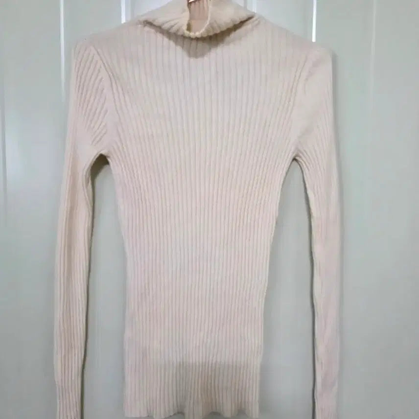 [BUNJANG] IRO Cream Ribbed Knit Sweater / 이로(IRO) 크림색 골지 니트