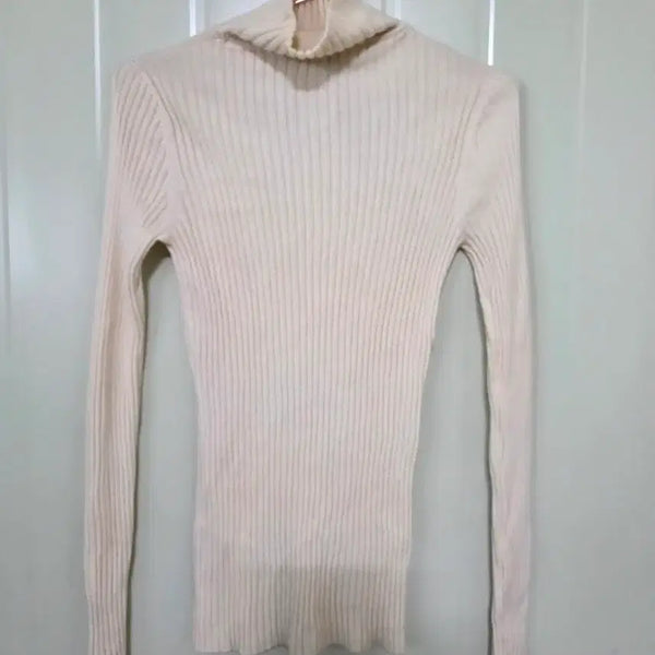 [BUNJANG] IRO Cream Ribbed Knit Sweater / 이로(IRO) 크림색 골지 니트