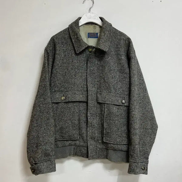 [BUNJANG] Pendleton Vintage Tweed Jacket - Grey, XL / 빈티지 펜들턴 트위드 자켓 그레이