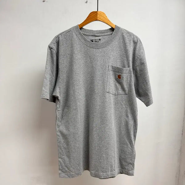 [BUNJANG] Carhartt K87 Pocket T-Shirt Gray S / 칼하트 K87 포켓 반팔티 그레이 S 루즈핏 워크웨어 S사이즈 J72