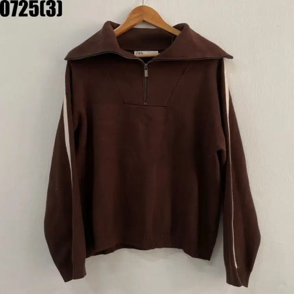 [BUNJANG] Zara Half-Zip Knit Sweater / 자라 니트 반집업