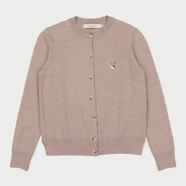 [BUNJANG] Maison Kitsuné Fox Embroidery Cardigan Beige S / 메종키츠네 폭스자수 가디건 베이지 S