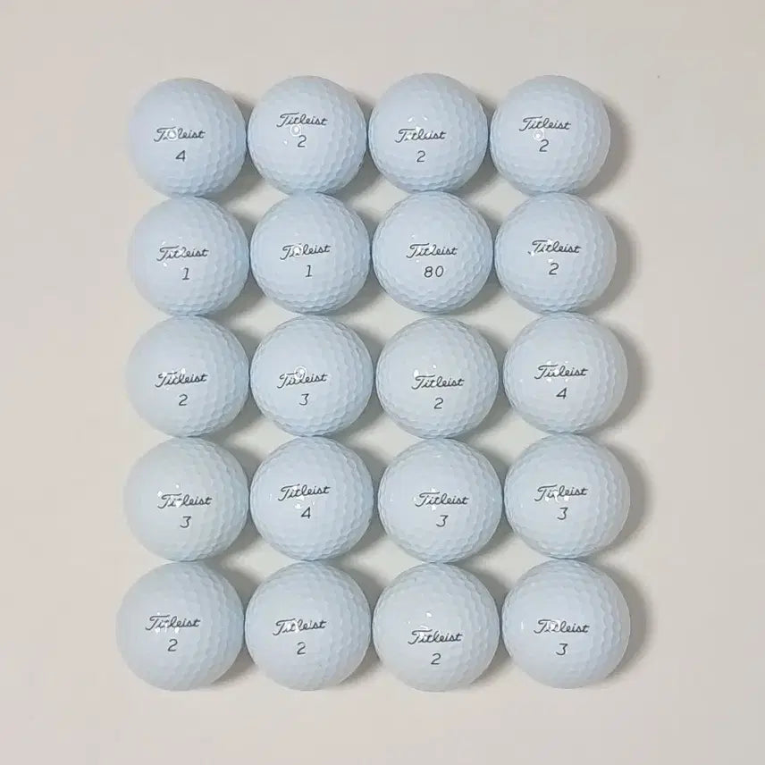 [BUNJANG] Titleist Pro V1 Used Golf Balls (20 ct) - Near Mint Condition / (신형 3피스)특A+/특A급 타이틀리스트 pro v1 20알 로스트볼