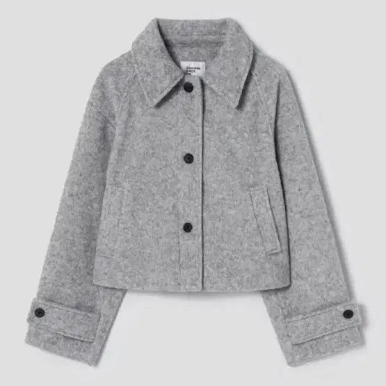[BUNJANG] 8seconds Light Grey Short Coat / 에잇세컨즈 숏코트