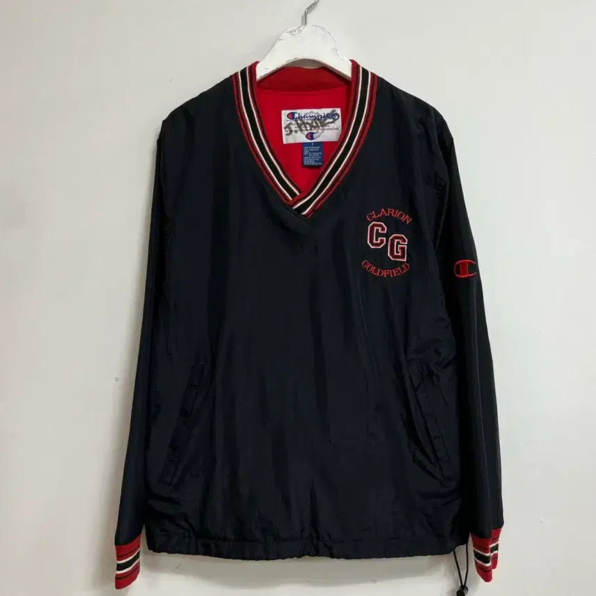 [BUNJANG] Champion Vintage V-Neck Warm-Up Jacket XL / 빈티지 챔피온 브이넥 웜업