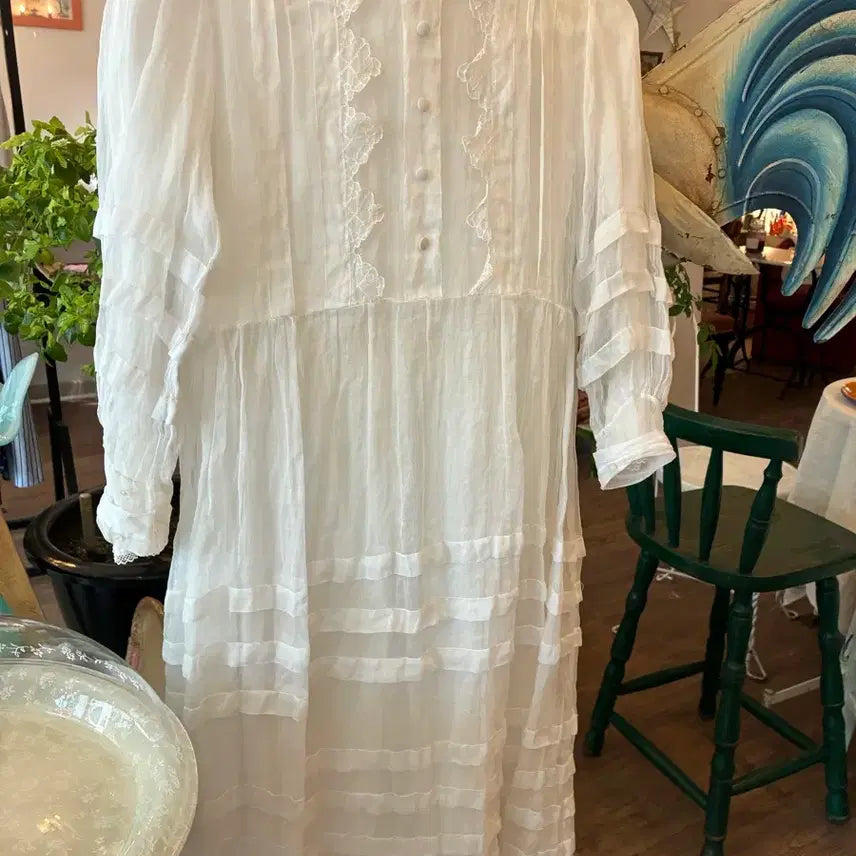 [BUNJANG] English Antique White Dress / 영국엔틱화이트드레스