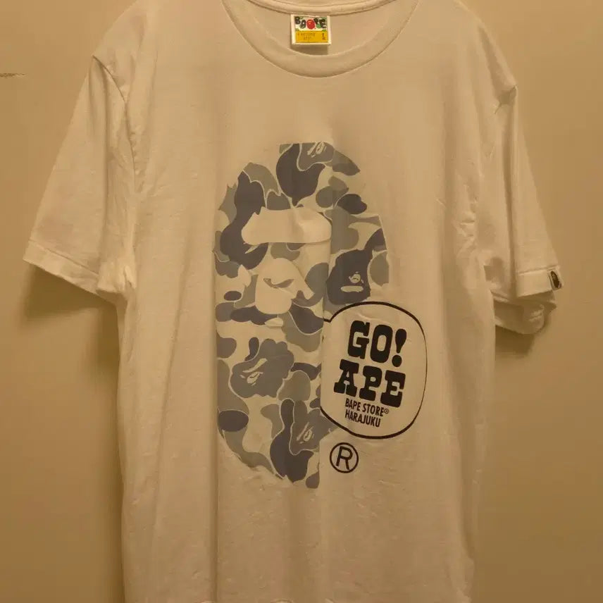 [BUNJANG] BAPE T-Shirt White / 베이프 티셔츠 화이트