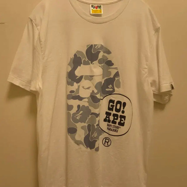 [BUNJANG] BAPE T-Shirt White / 베이프 티셔츠 화이트