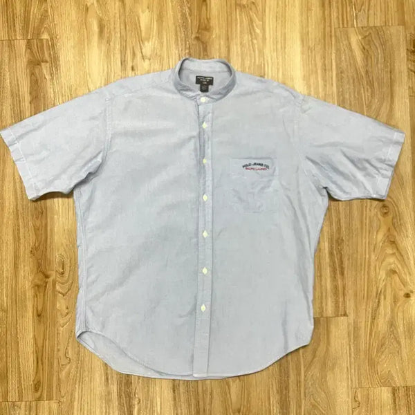 [BUNJANG] Polo Ralph Lauren Henry Neck Pocket Short Sleeve Shirt / 폴로 헨리넥 포켓 반팔 셔츠