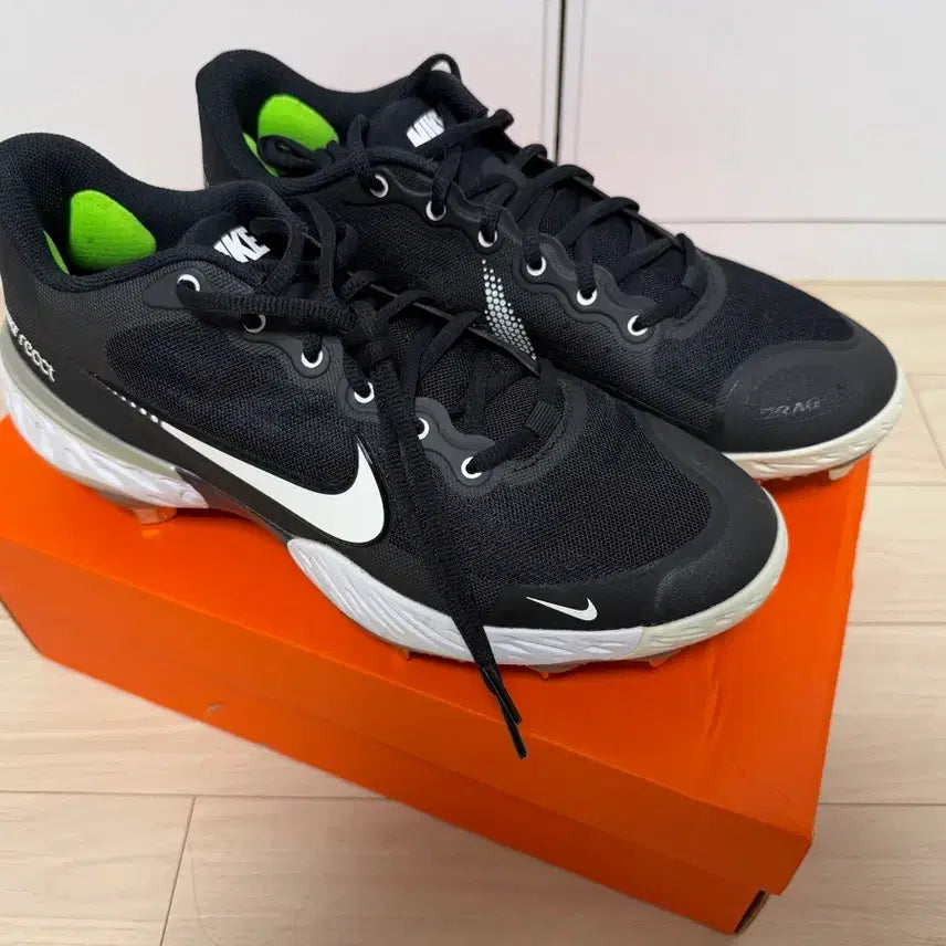 [BUNJANG] Nike Alpha Huarache Elite 3 Low Metal Baseball Cleats 280mm Black / 나이키 알파 허라취 엘리트 3 로우 징 스파이크 야구화 280mm