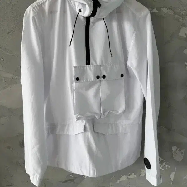 [BUNJANG] CP Company Goggle Hooded Jacket White / CP컴퍼니 고글 후드 자켓 화이트