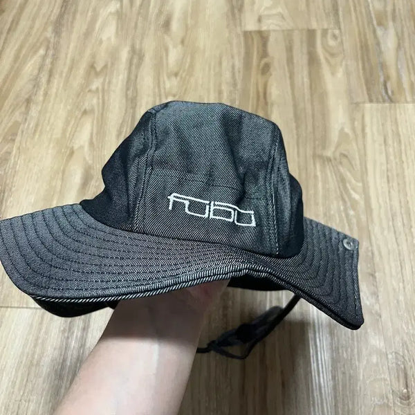 [BUNJANG] Fubu Old School Denim Bucket Hat 57 / (미사용) 푸부 올드스쿨 데님 버킷햇 57