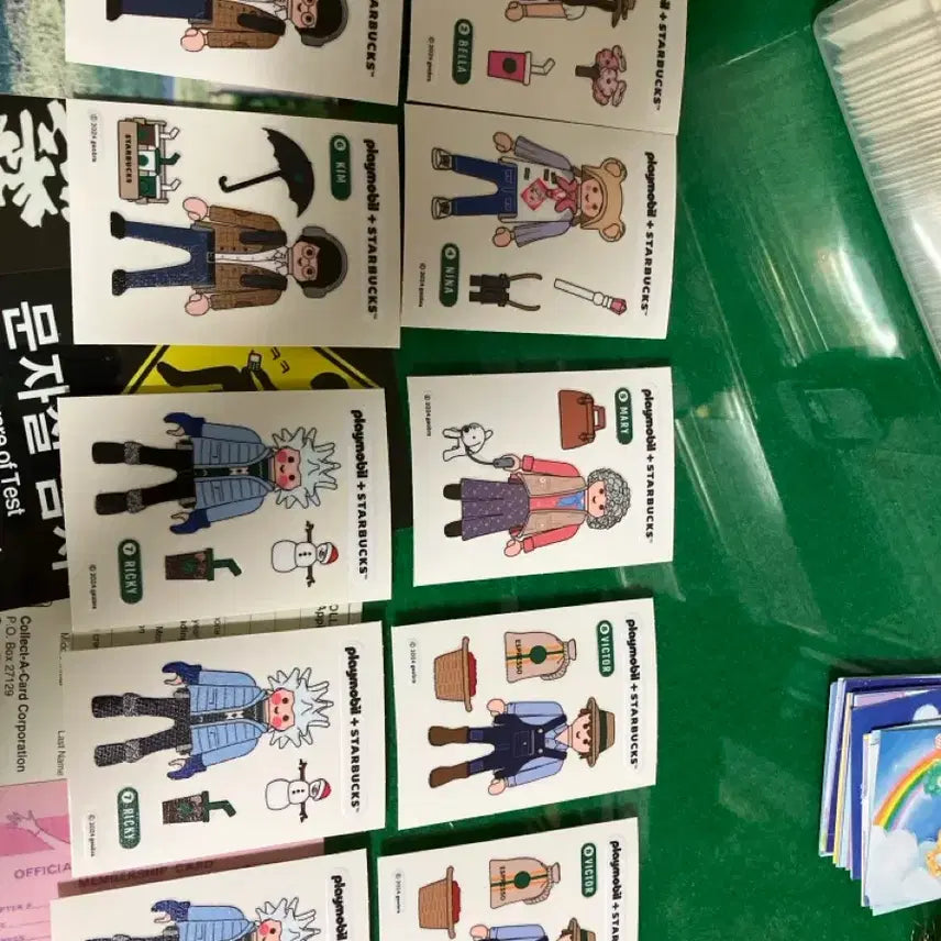 [BUNJANG] Starbucks Playmobil Sticker Set / 스타벅스 플레이모빌 띠부씰
