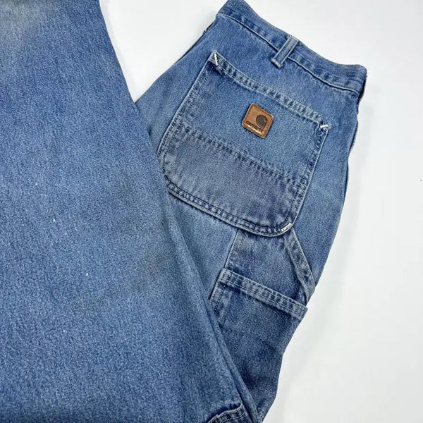 [BUNJANG] Carhartt Vintage Carpenter Straight Denim Pants (33 inch) / 칼하트 올드스쿨 카펜터 스트레이트 데님팬츠 (33인치)