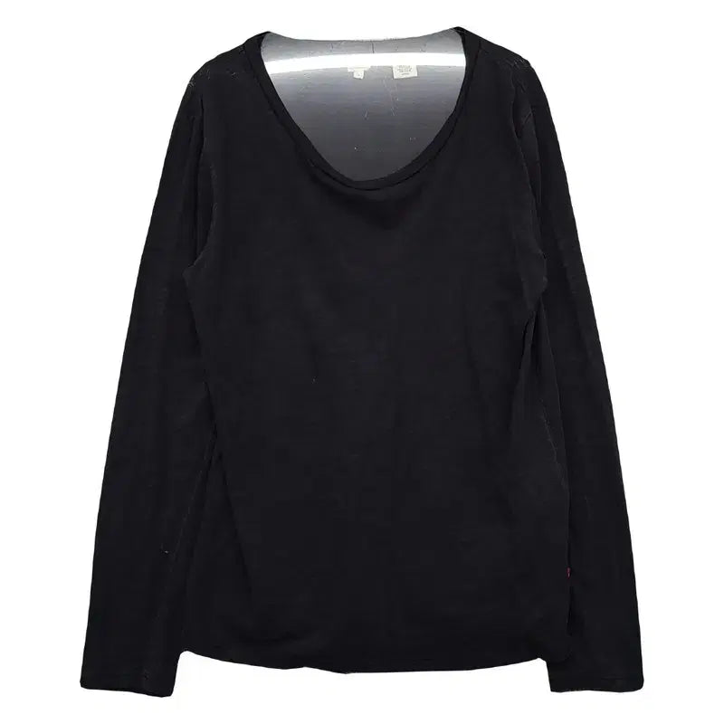 [BUNJANG] Levi's Black Casual Long Sleeve T-Shirt / 리바이스 블랙 캐주얼 긴팔티 S/P/CH