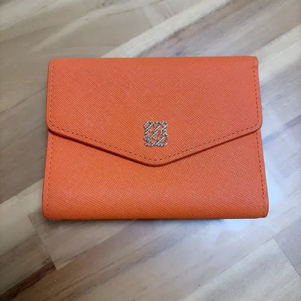 [BUNJANG] Louis Quatorze Orange Bifold Wallet / 루이까또즈 오렌지 삼단 반지갑