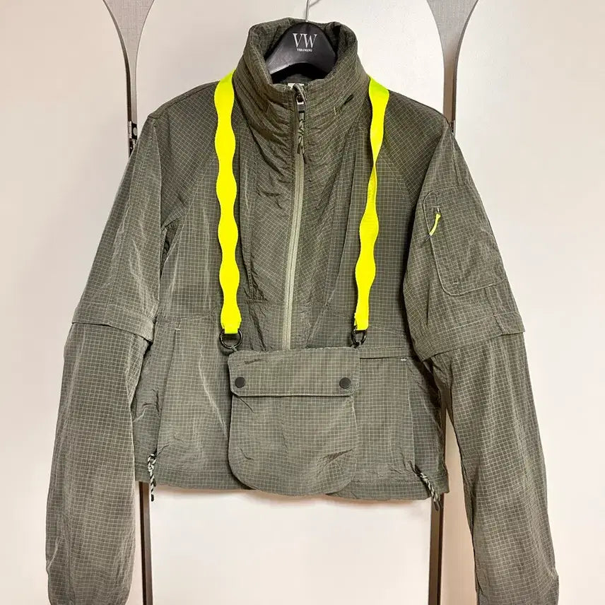 [BUNJANG] Lululemon Cropped Windbreaker Jacket Olive Green / 룰루레몬 크롭 바람막이 자켓 올리브 그린 2