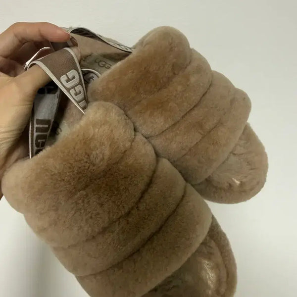 [BUNJANG] UGG Fluff Yeah Slide Beige / 어그 플러프 예 슬라이드 245 베이지