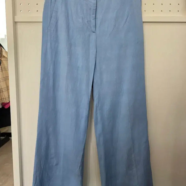 [BUNJANG] Alberto Viani Women's Wide Leg Pants Blue 38 / 알베르토 비아니 와이드 팬츠 38 블루 여성
