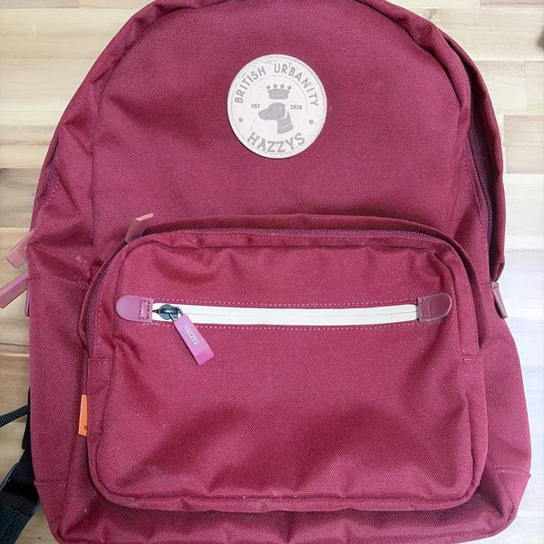 [BUNJANG] Hazzys Burgundy Backpack / 헤지스 버건디 백팩