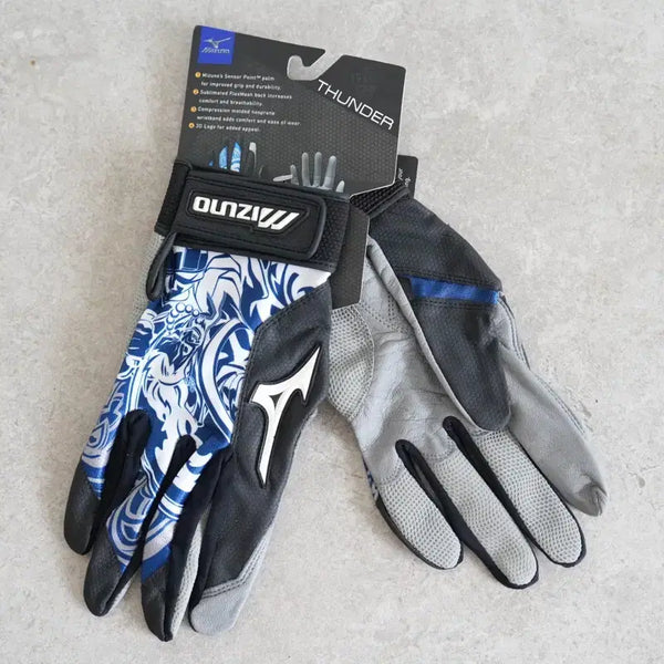 [BUNJANG] Mizuno Thunder Baseball Batting Gloves XL Blue/Black Unused / 미즈노 MIZUNO THUNDER 야구 배팅장갑 XL 블루/블랙 미사용