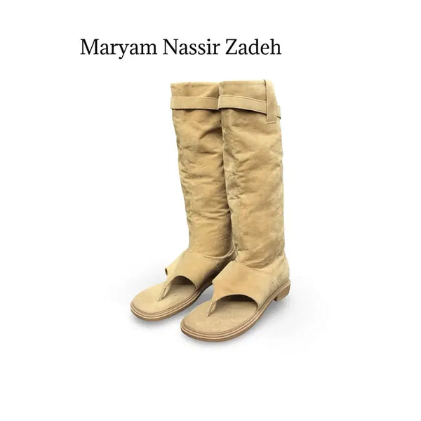 [BUNJANG] Maryam Nassir Zadeh Suede Thong Long Boots / (240) 마리암 나시르 자데 스웨이드 쪼리 롱부츠