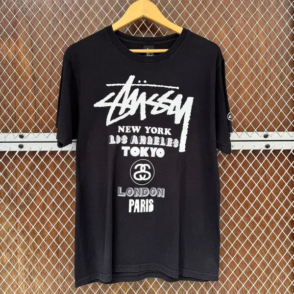 [BUNJANG] Stussy Curtis Mayfield Short Sleeve T-Shirt Black Size M / 스투시 빈티지 반팔 티셔츠 스투시 커티스 메이필드 반팔 티셔츠 M