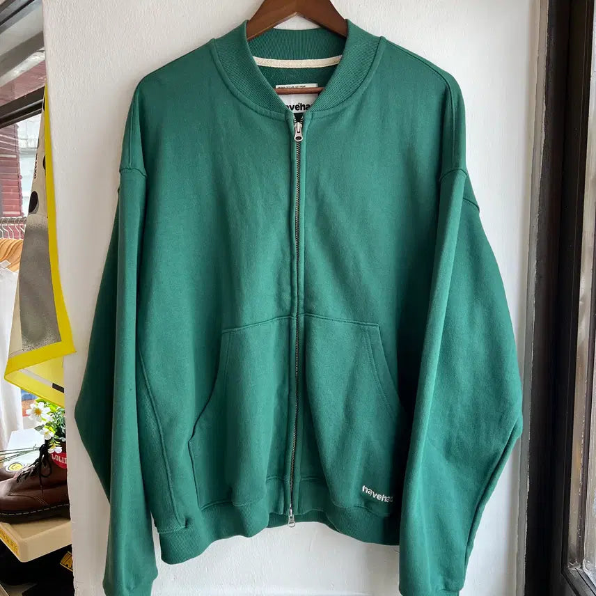 [BUNJANG] HAVEHAD Green Two-Way Zip-Up XL / [3(XL)] Havehad 헤브해드 그린 투웨이 집업