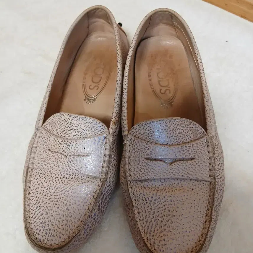 [BUNJANG] Tod's Women's Loafers Beige Size 36.5 / 토즈 여성 로퍼 베이지  36반