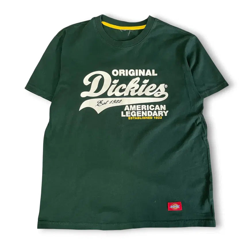 [BUNJANG] Dickies Vintage Dark Green Big Logo T-Shirt / 디키즈 빈티지 다크그린 빅로고 반팔티 M
