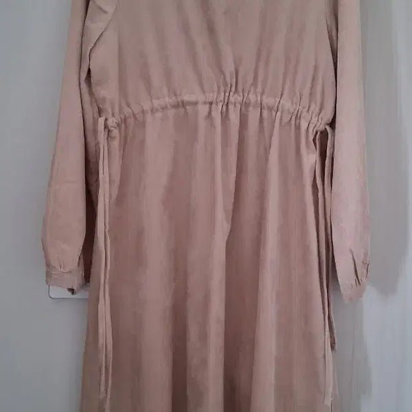 [BUNJANG] 8 Seconds Beige Waist String Long Dress / 에잇세컨드 베이지색 허리 스트링 롱 원피스