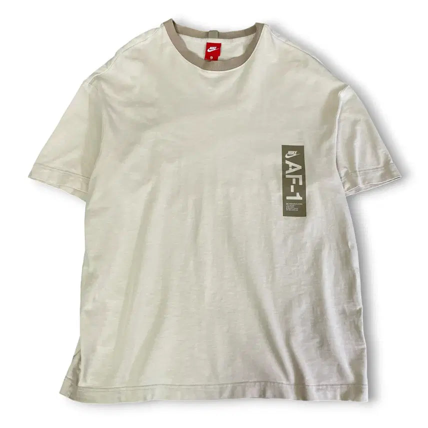 [BUNJANG] Nike Air Force Oversized T-Shirt Beige XL / 나이키 베이지 에어포스 오버핏 반팔티 XL