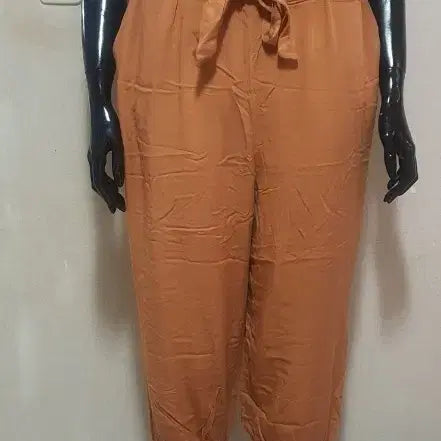 [BUNJANG] Orange V-Neck Button Long Jumpsuit / 오렌지색 브이넥 버튼 롱 점프수트