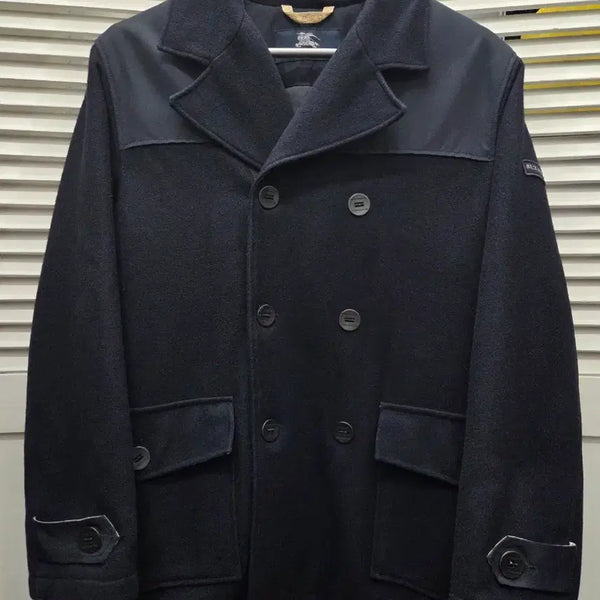 [BUNJANG] Burberry Dark Navy Wool Peacoat / 버버리 다크네이비 울 피코트