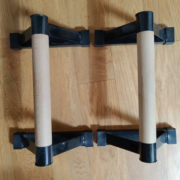 [BUNJANG] Wooden Handle Push-up Bar - Black Frame / 푸쉬업바 원목 손잡이 블랙 프레임 22000원에 팝니다