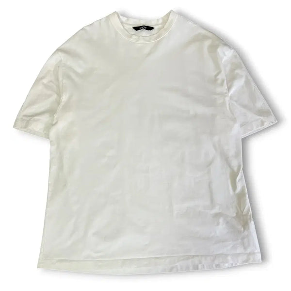 [BUNJANG] System White Round Neck Short Sleeve T-Shirt XL / 시스템 화이트 컬러 라운드 반팔티 XL