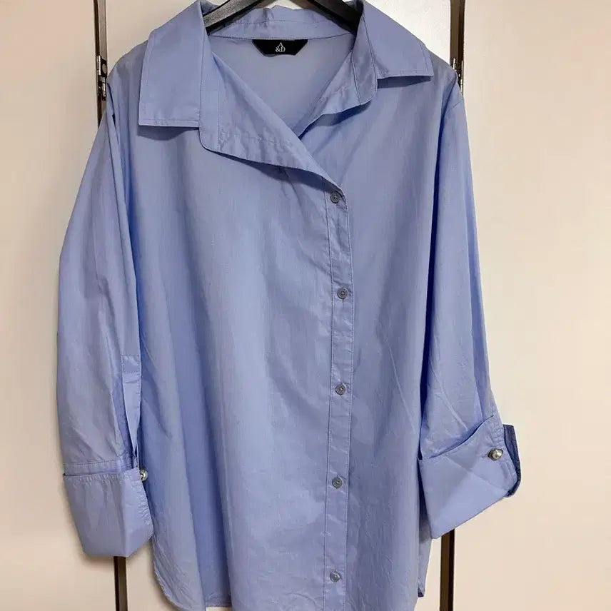 [BUNJANG] A&D Women's Blue Cotton Shirt - Size M / A&D 여성 블루 셔츠 M사이즈 상태 최상