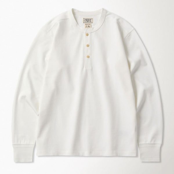 [BUNJANG] Bronson Henley Neck Long Sleeve White XXL / 브론슨 헨리넥 롱슬리브 화이트