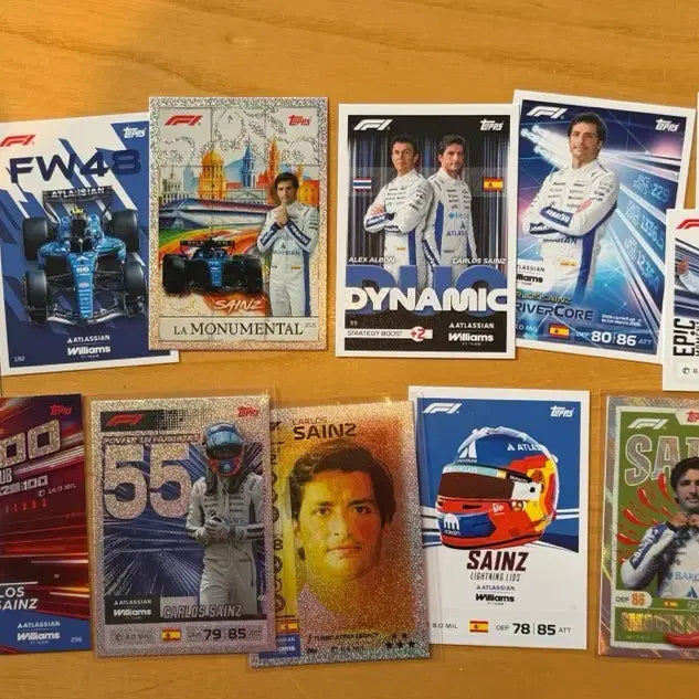 [BUNJANG] F1 2026 Topps Turbo Attax Williams Carlos Sainz Bundle Set / F1 2026 탑스 터보 어택 윌리엄스 카를로스 사인츠 일괄