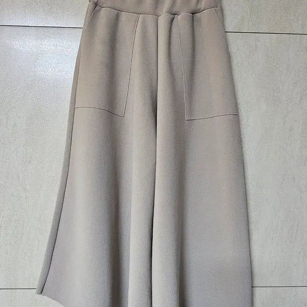 [BUNJANG] MIJUA Beige Wide 7-Part Pants (Size 55-66) / 새상품)MIJUA 베이지 와이드 7부 팬츠 55~66