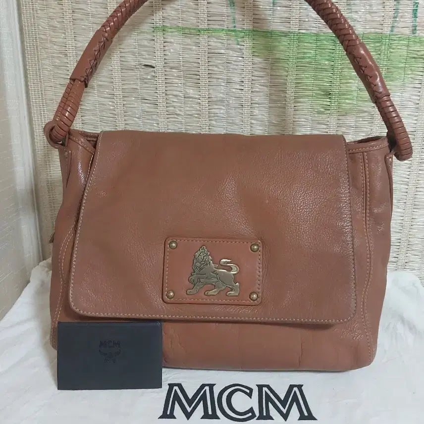 [BUNJANG] MCM Leather Shoulder Bag Brown / 휘귀템정품)MCM 가죽 숄더백 브라운