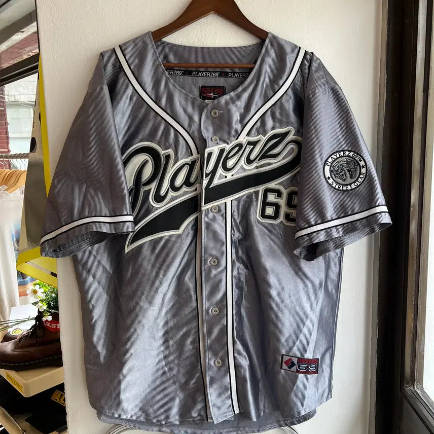[BUNJANG] Playerz 69 Vintage Silver Jersey / [L] 플레이어즈 69 빈티지 실버 져지