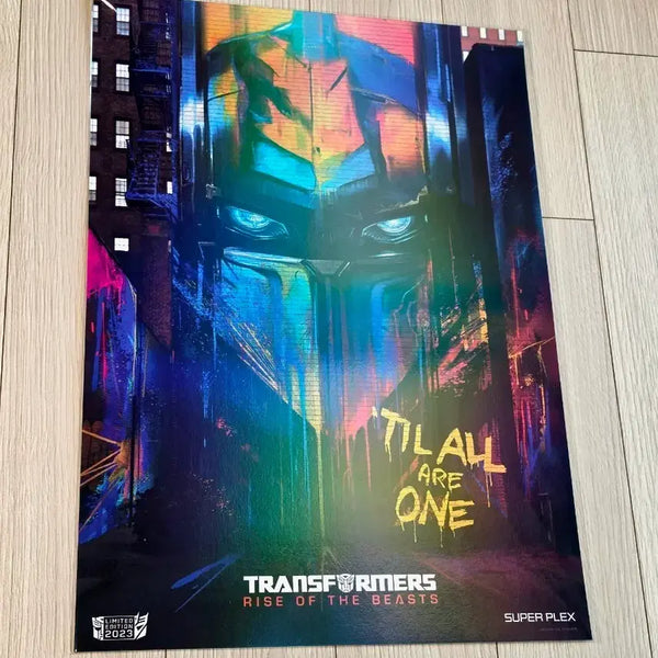 [BUNJANG] Transformers: Rise of the Beasts Movie SUPER PLEX Hologram Poster (A3) - Limited Edition / [초희귀한정판]영화 트랜스포머 비스트의서막 SUPER PLEX 홀로그램 포스터(A3)