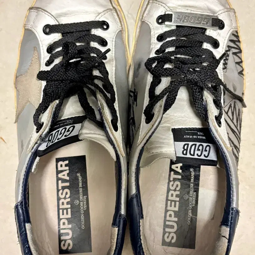 [BUNJANG] Golden Goose Superstar White Silver Sneakers / 골든구스 팝니다.(정품)