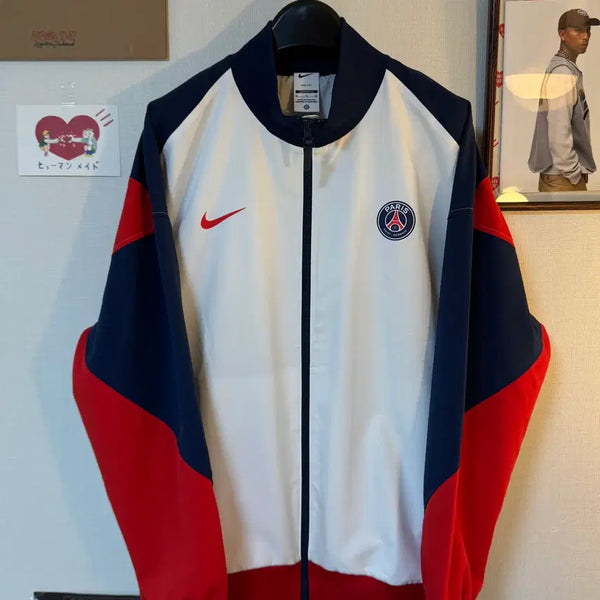 [BUNJANG] Nike x Paris Saint-Germain Dri-FIT Football Jacket XL White Navy / 나이키 x 파리 생제르맹 드라이핏 풋볼 자켓
